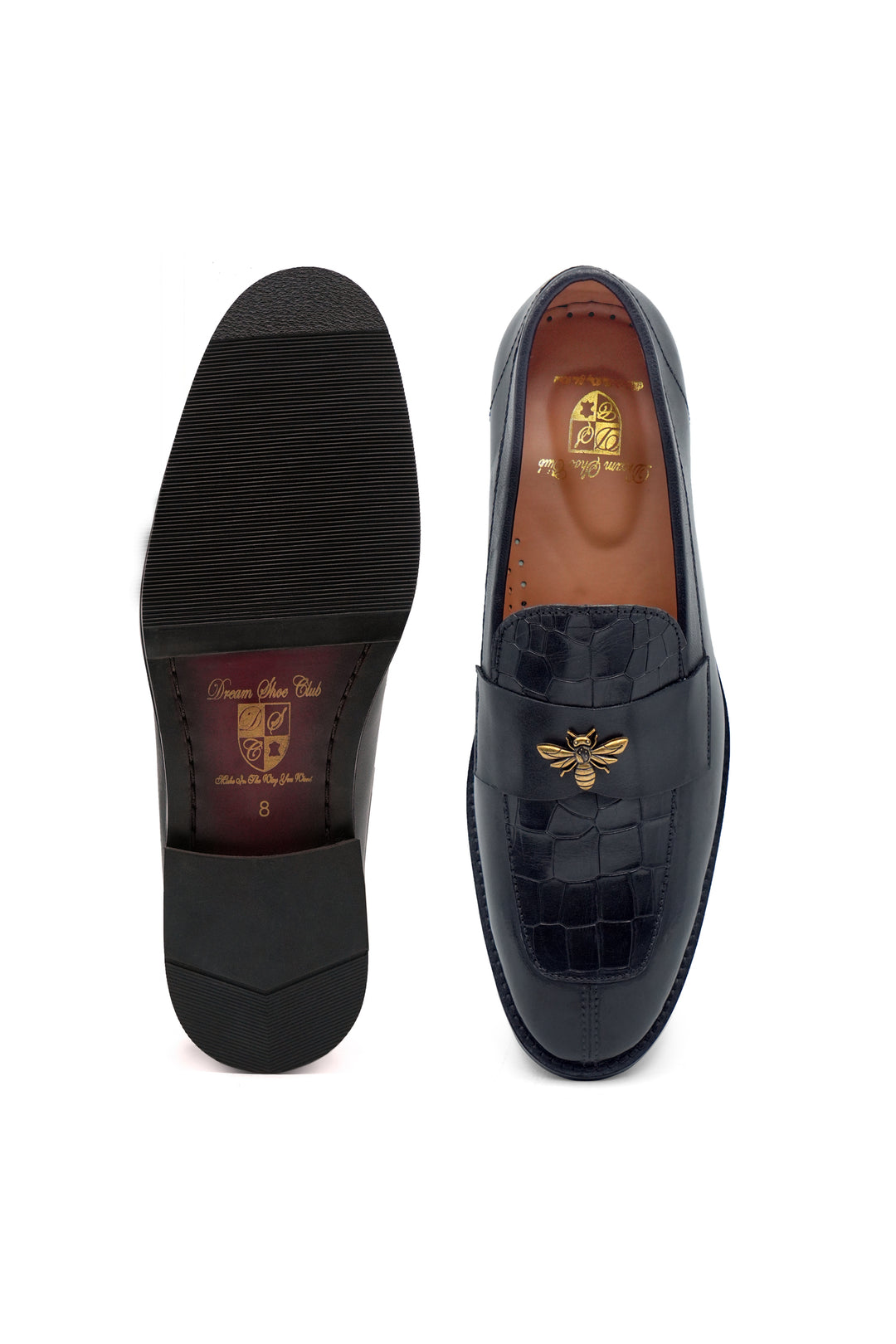 BEE CROC STITCH  BLACK