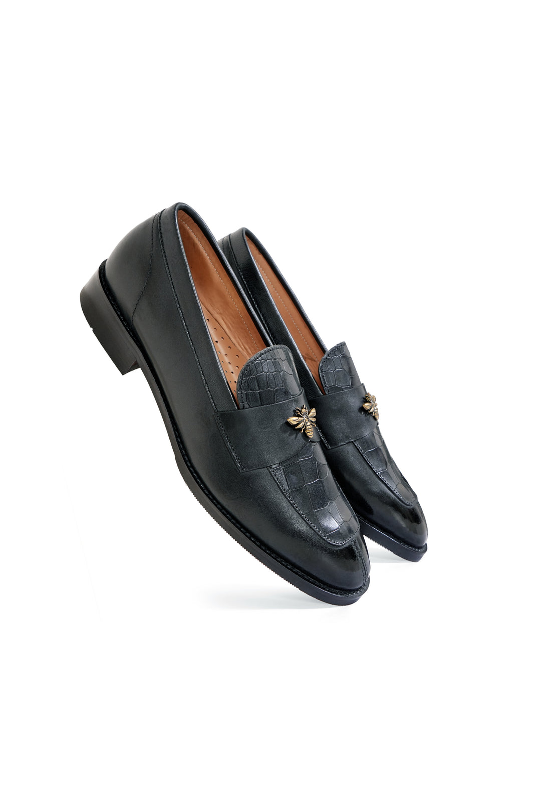BEE CROC STITCH  BLACK