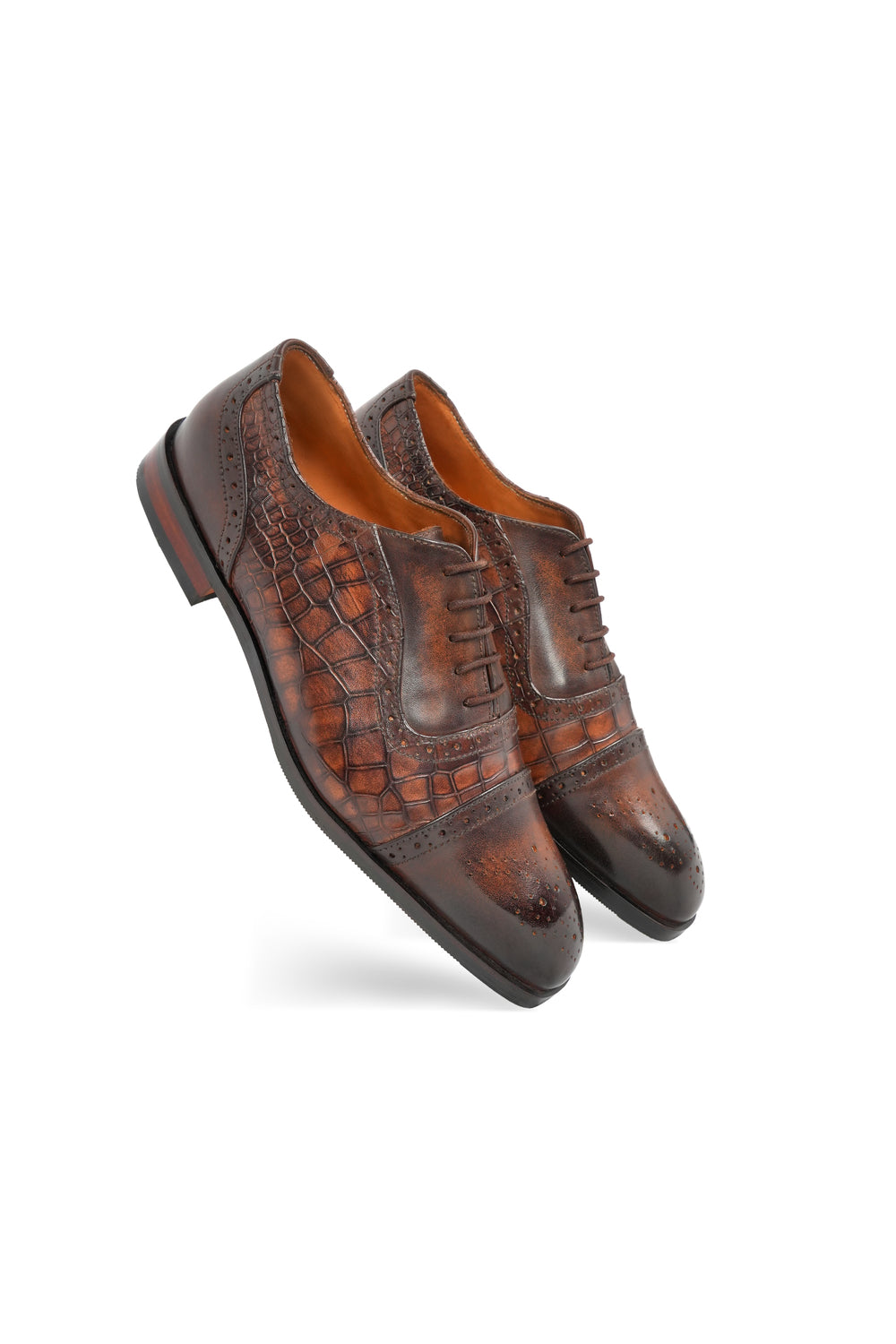 THE MONARCH OXFORD - BROWN + TAN