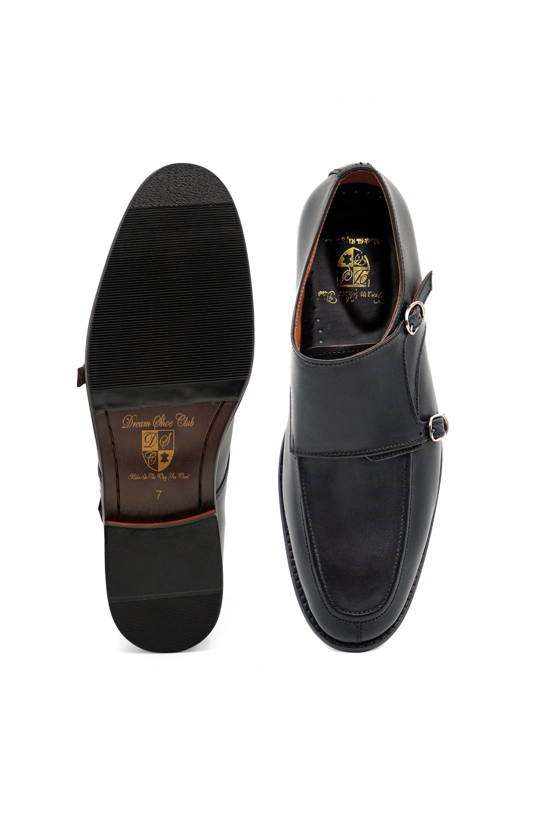 STITCH DORI MONK STRAP - BLACK