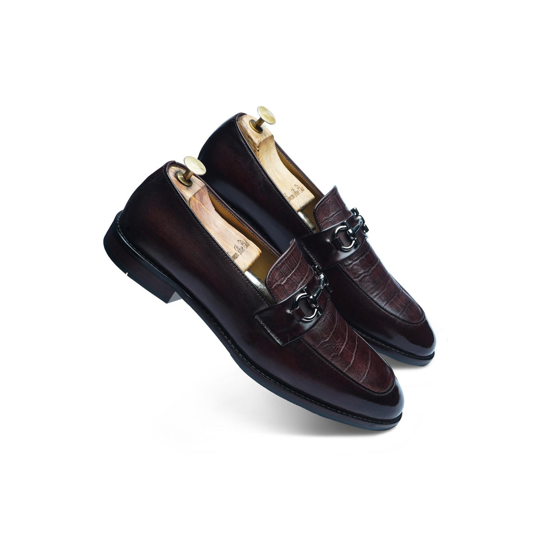 PENNY SILVER HORSEBIT - BROWN