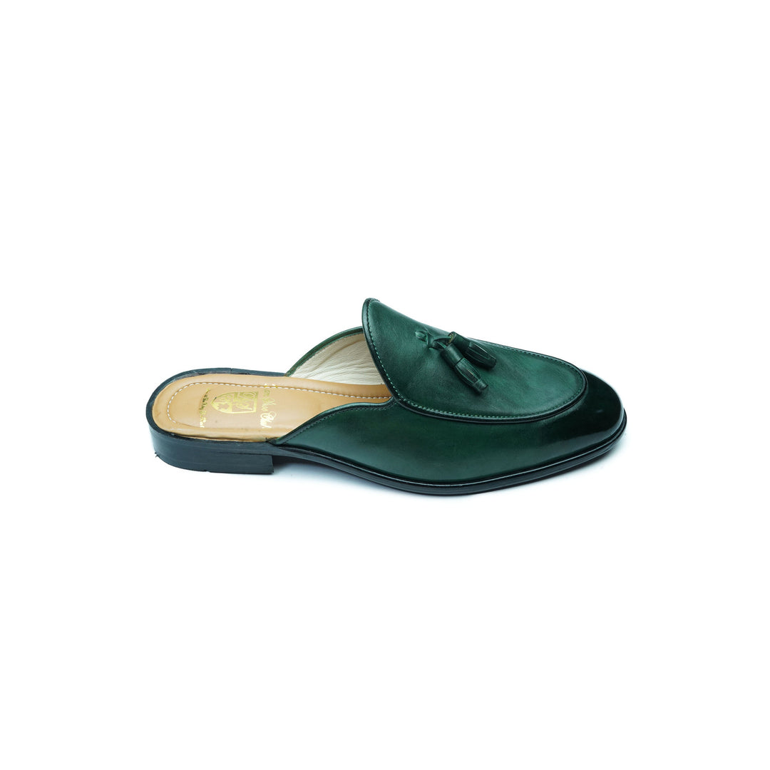 TASSEL MULE - GREEN