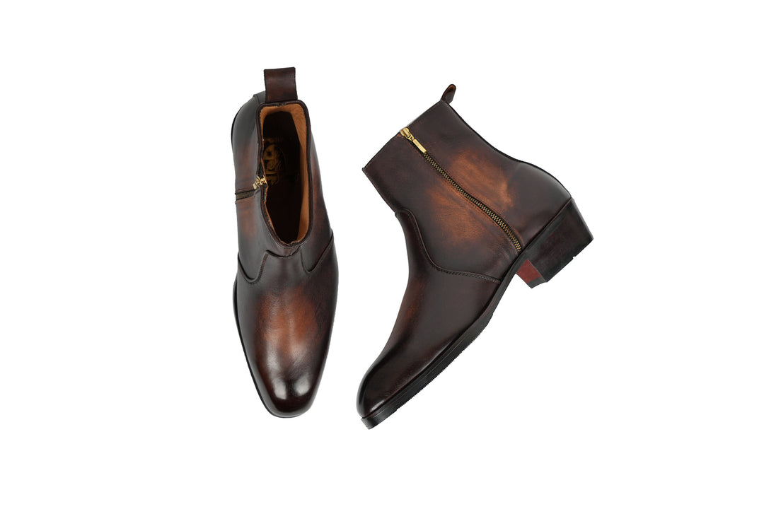 THE VICEROY BOOT - ANTIQUE BROWN