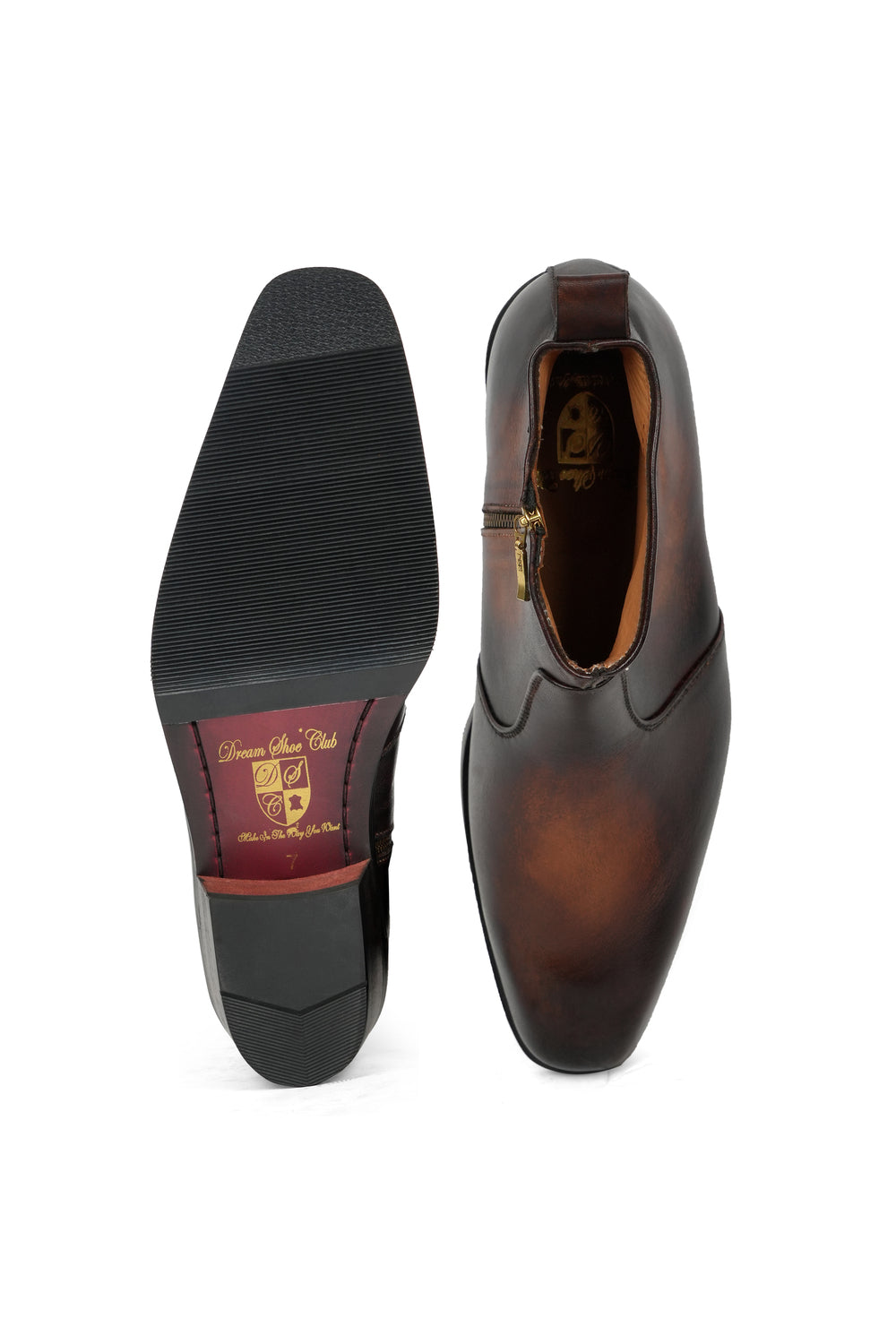 THE VICEROY BOOT - ANTIQUE BROWN