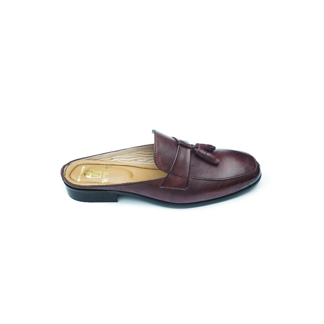 PENNY TASSEL MULE - BROWN