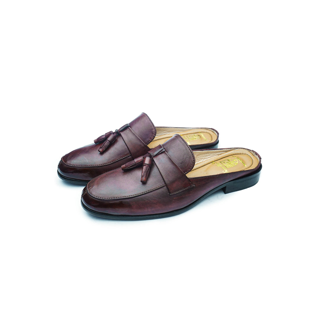 PENNY TASSEL MULE - BROWN