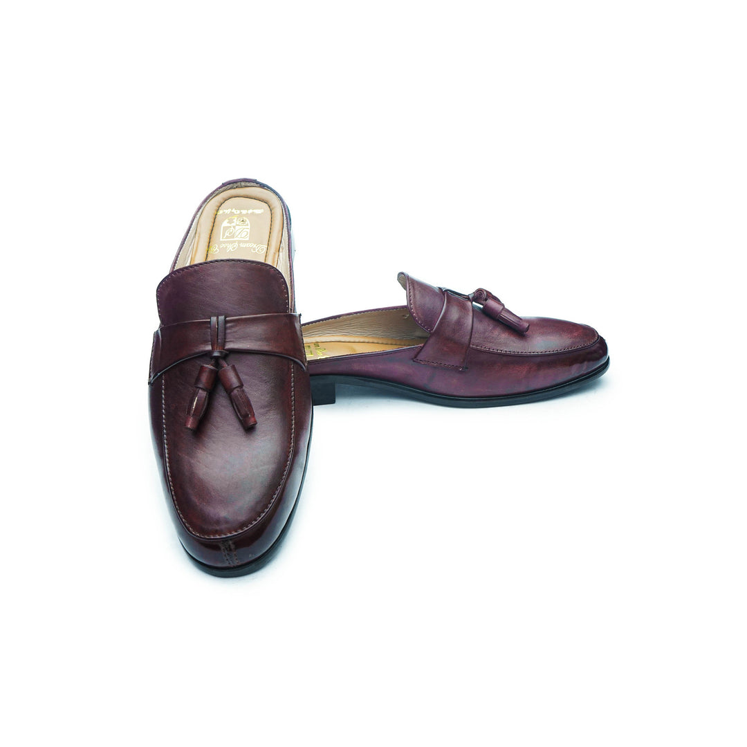 PENNY TASSEL MULE - BROWN