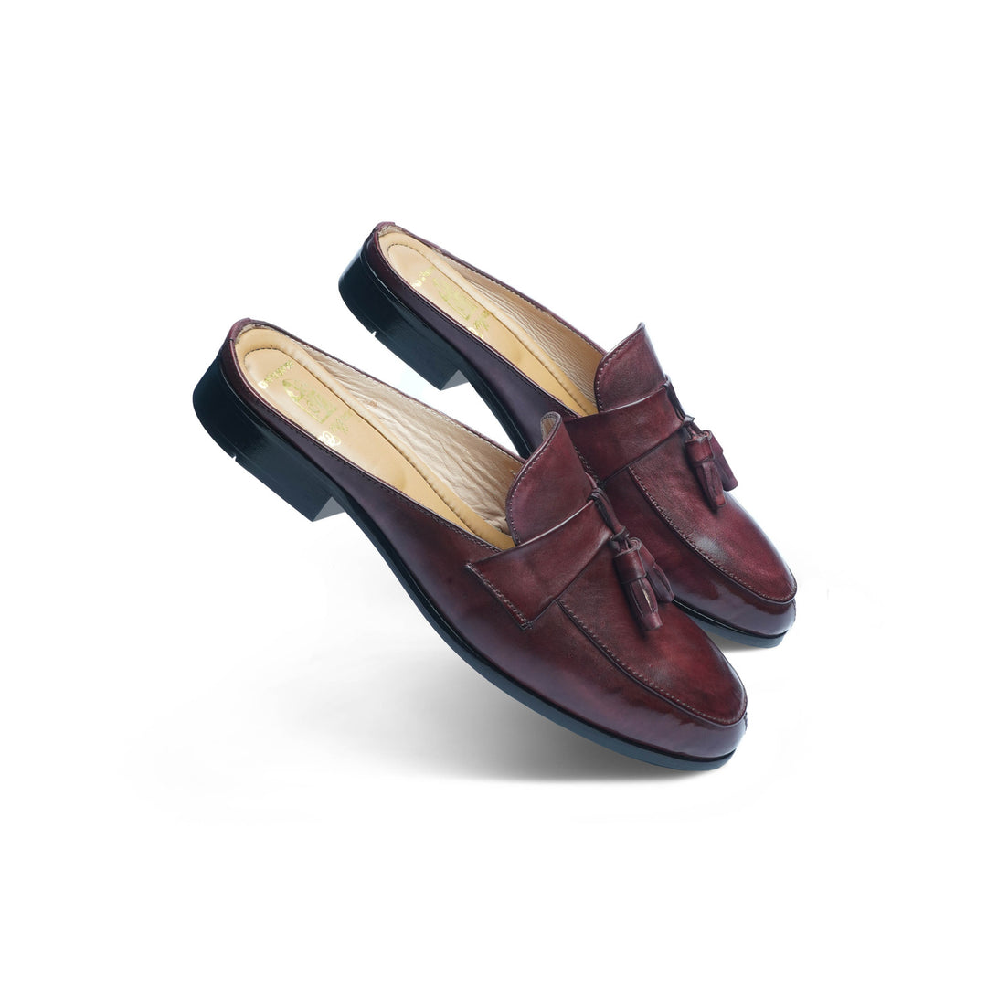 PENNY TASSEL MULE - BROWN