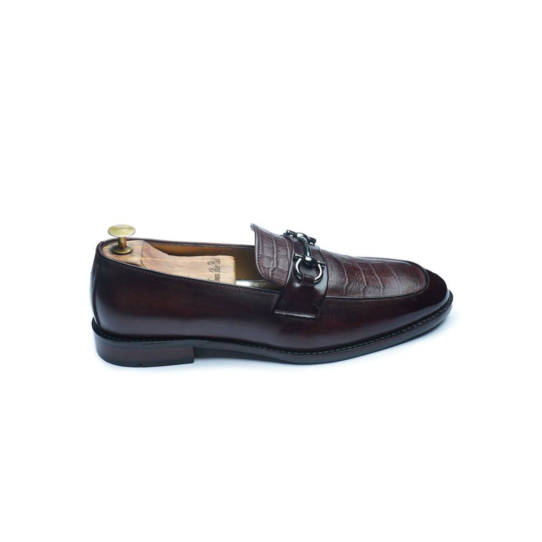 PENNY SILVER HORSEBIT - BROWN