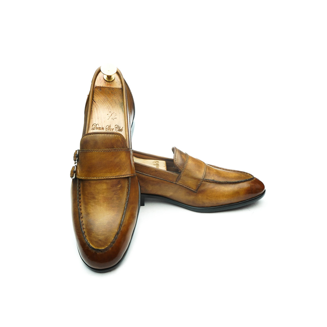 BUNAI MONK LOAFER - TAN